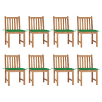 Thumbnail for Gartenstühle 8 Stk. mit Kissen Massivholz Teak