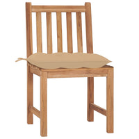 Thumbnail for Gartenstühle 8 Stk. mit Kissen Massivholz Teak