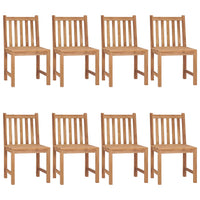 Thumbnail for Gartenstühle 8 Stk. mit Kissen Massivholz Teak