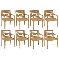 Thumbnail for Batavia-Stühle 8 Stk. Massivholz Teak