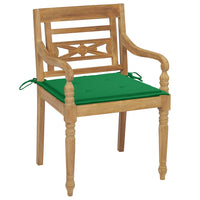 Thumbnail for Batavia-Stühle mit Kissen 4 Stk. Massivholz Teak