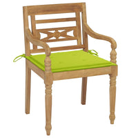 Thumbnail for Batavia-Stühle mit Kissen 4 Stk. Massivholz Teak