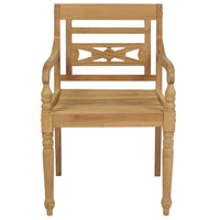 Thumbnail for Batavia-Stühle mit Kissen 6 Stk. Massivholz Teak