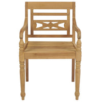 Thumbnail for Batavia-Stühle mit Kissen 6 Stk. Massivholz Teak