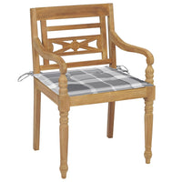 Thumbnail for Batavia-Stühle mit Kissen 8 Stk. Massivholz Teak