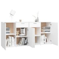 Thumbnail for Sideboard Weiß 160x36x75 cm Holzwerkstoff