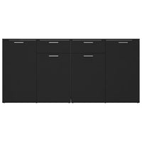 Thumbnail for Sideboard Schwarz 160x36x75 cm Holzwerkstoff