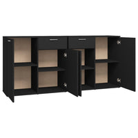 Thumbnail for Sideboard Schwarz 160x36x75 cm Holzwerkstoff