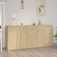 Thumbnail for Sideboard Sonoma-Eiche 160x36x75 cm Holzwerkstoff