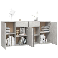 Thumbnail for Sideboard Betongrau 160x36x75 cm Holzwerkstoff
