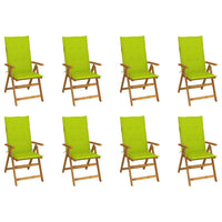 Thumbnail for Klappbare Gartenstühle mit Kissen 8 Stk. Massivholz Akazie