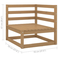 Thumbnail for 3-Sitzer-Gartensofa mit Kissen Kiefer Massivholz