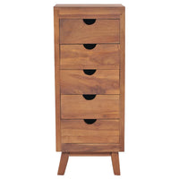 Thumbnail for Sideboard mit 5 Schubladen 40x30x100 cm Massivholz Teak