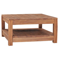 Thumbnail for Couchtisch 68x67x35 cm Massivholz Teak