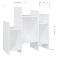 Thumbnail for Regalschrank Weiß 60x26x60 cm Holzwerkstoff