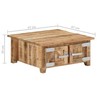 Thumbnail for Couchtisch 67x67x30 cm Massivholz Mango