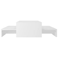 Thumbnail for Satztisch-Set Weiß 100x100x26,5 cm Holzwerkstoff
