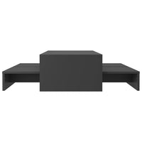 Thumbnail for Satztisch-Set Grau 100x100x26,5 cm Holzwerkstoff