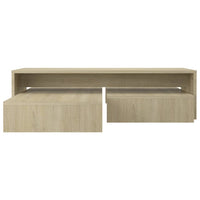 Thumbnail for Satztisch-Set Sonoma-Eiche 100x100x26,5 cm Holzwerkstoff