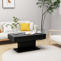 Thumbnail for Couchtisch Schwarz 96x50x45 cm Holzwerkstoff