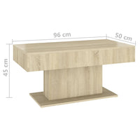 Thumbnail for Couchtisch Sonoma-Eiche 96x50x45 cm Holzwerkstoff
