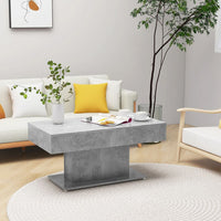 Thumbnail for Couchtisch Betongrau 96x50x45 cm Holzwerkstoff