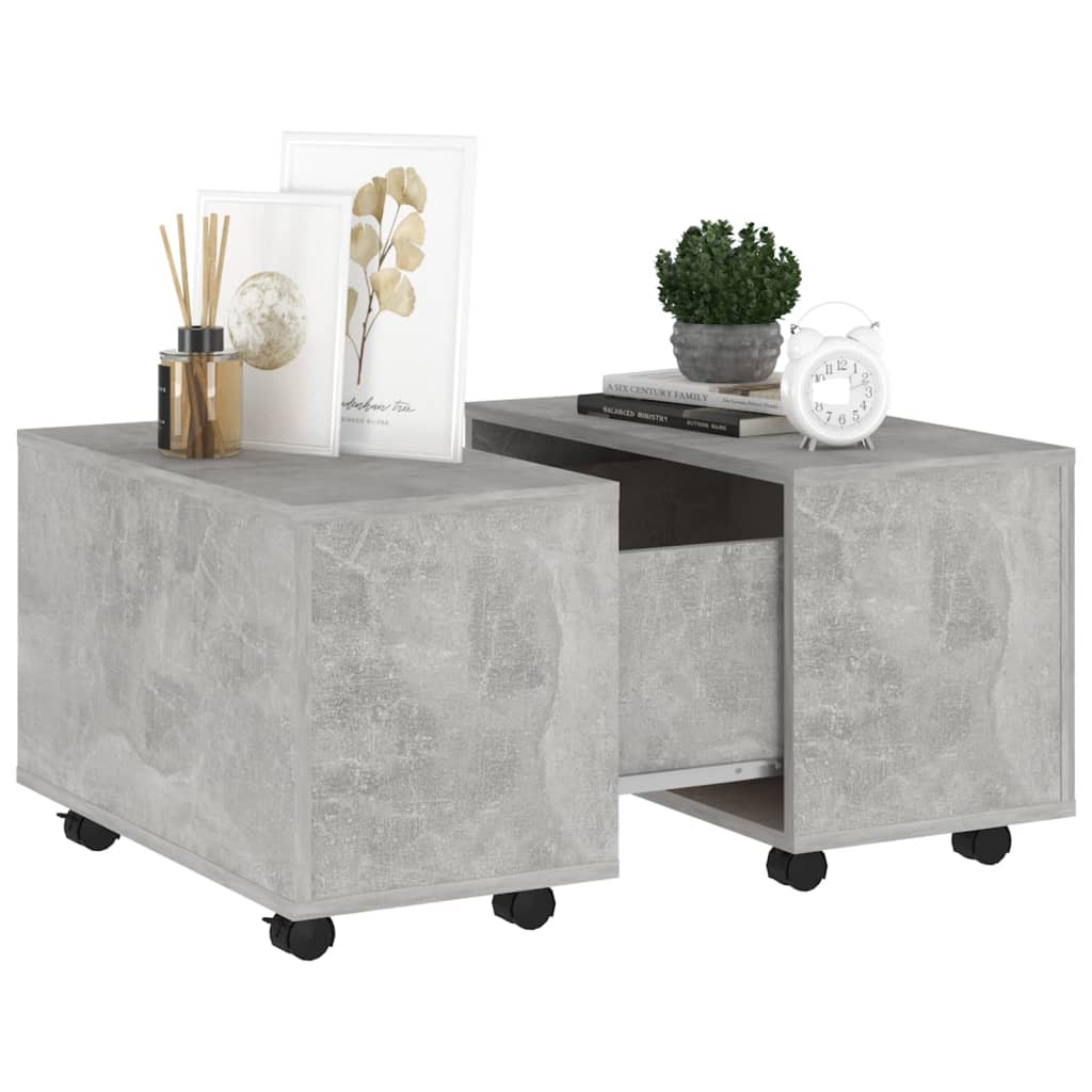 Couchtisch Betongrau 60x60x38 cm Holzwerkstoff
