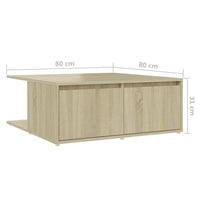 Thumbnail for Couchtisch Sonoma-Eiche 80x80x31 cm Holzwerkstoff