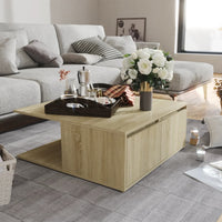 Thumbnail for Couchtisch Sonoma-Eiche 80x80x31 cm Holzwerkstoff