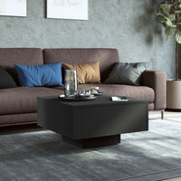 Thumbnail for Couchtisch Schwarz 60x60x31,5 cm Holzwerkstoff