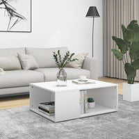 Thumbnail for Couchtisch Weiß 90x67x33 cm Holzwerkstoff