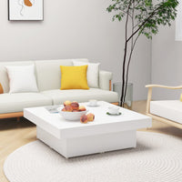 Thumbnail for Couchtisch Weiß 90x90x28 cm Holzwerkstoff