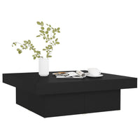 Thumbnail for Couchtisch Schwarz 90x90x28 cm Holzwerkstoff