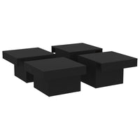 Thumbnail for Couchtisch Schwarz 90x90x28 cm Holzwerkstoff