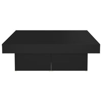 Thumbnail for Couchtisch Schwarz 90x90x28 cm Holzwerkstoff