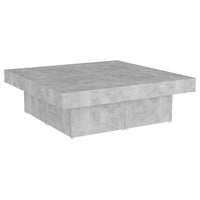 Thumbnail for Couchtisch Betongrau 90x90x28 cm Holzwerkstoff
