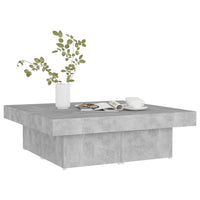 Thumbnail for Couchtisch Betongrau 90x90x28 cm Holzwerkstoff