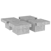 Thumbnail for Couchtisch Betongrau 90x90x28 cm Holzwerkstoff