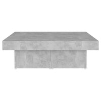 Thumbnail for Couchtisch Betongrau 90x90x28 cm Holzwerkstoff