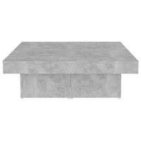 Thumbnail for Couchtisch Betongrau 90x90x28 cm Holzwerkstoff