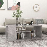 Thumbnail for Couchtisch Betongrau 100x50x40 cm Holzwerkstoff