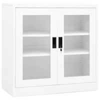 Thumbnail for Büroschrank Weiß 90x40x90 cm Stahl