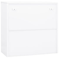 Thumbnail for Büroschrank Weiß 90x40x90 cm Stahl