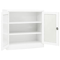 Thumbnail for Büroschrank Weiß 90x40x90 cm Stahl