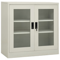 Thumbnail for Büroschrank Hellgrau 90x40x90 cm Stahl