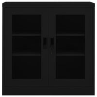 Thumbnail for Büroschrank Schwarz 90x40x90 cm Stahl
