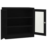 Thumbnail for Büroschrank Schwarz 90x40x90 cm Stahl