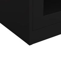 Thumbnail for Büroschrank Schwarz 90x40x90 cm Stahl