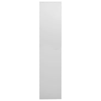 Thumbnail for Büroschrank Hellgrau 90x40x180 cm Stahl und Gehärtetes Glas