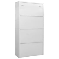 Thumbnail for Büroschrank Hellgrau 90x40x180 cm Stahl